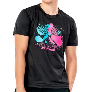 【MISPORT 運動迷】台灣製 運動上衣 T恤-狂野羽拍/運動排汗衫(MIT專利呼吸排汗衣)
