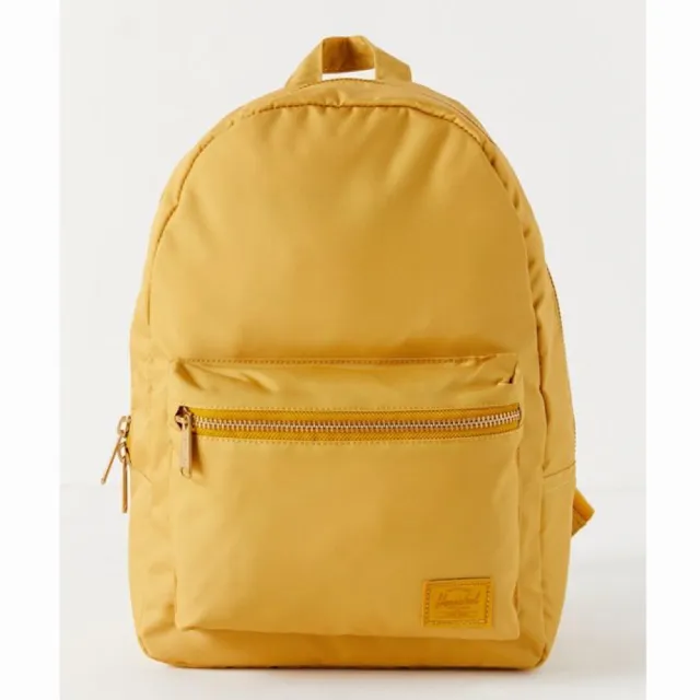【Herschel】雙11 Grove XS 中型 暖黃 黃色 輕量 帆布 尼龍 金拉鍊 女生 背包 女包 小後背包 後