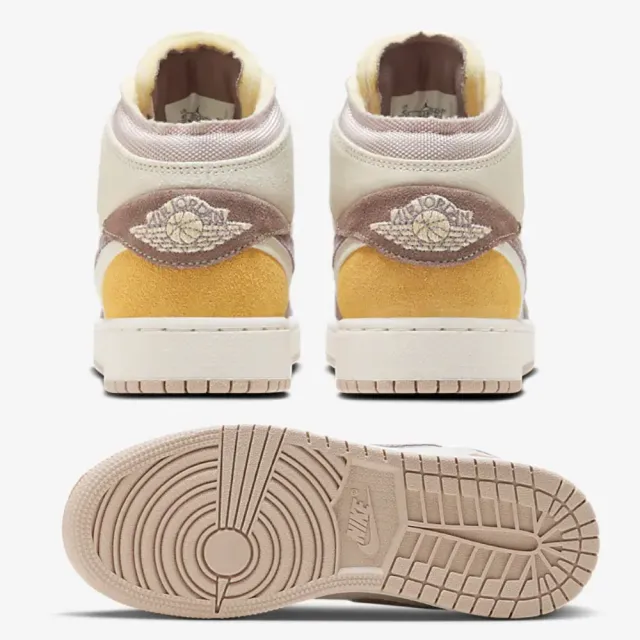 NIKE 耐吉】休閒款AIR JORDAN 1 MID SE CRAFT GS TAUPE HAZE 大地色女 