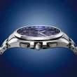 【CITIZEN 星辰】GENT S系列 限量雪花 光動能電波三眼腕錶(AT8240-74L)