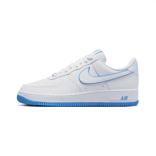 NIKE 耐吉】Nike Air Force 1 07 University Blue 滾邊天空藍北卡藍