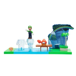【Nintendo 任天堂】超級瑪利歐 2.5吋噴泉海灘遊戲組