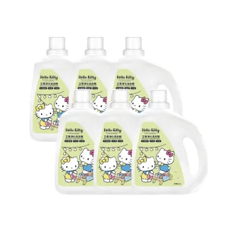 【HELLO KITTY】艾草淨化洗衣精1800mlx6瓶