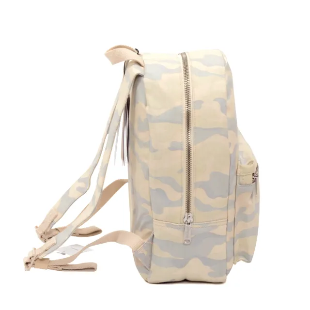 【Herschel】雙11 Grove XS 中型 高階 水洗 重磅 棉帆布 米黃 迷彩 金屬拉鍊 女生 背包  女包  