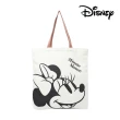 【Disney 迪士尼】米奇米妮帆布手提袋(正版授權 大容量 補習袋 課輔袋 帆布袋 學生包)