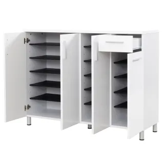 【NITORI 宜得利家居】◎鞋櫃 SANREMO3 120LO WH(鞋櫃  SANREMO3) 