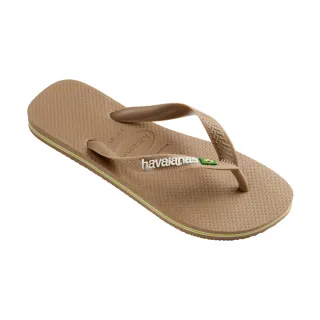 【havaianas 哈瓦仕】拖鞋 男鞋 女鞋 夾腳拖 國旗 Brasil Logo 卡其色 4110850-3581U(哈瓦士)