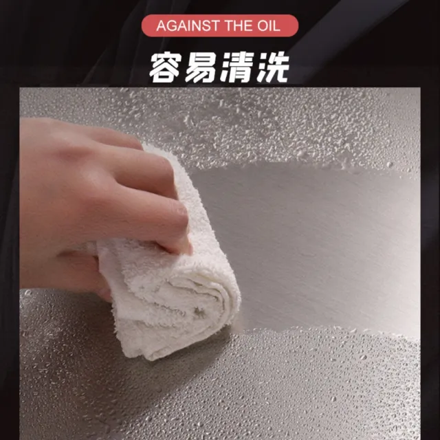 L 型字折疊不銹鋼廚房擋油板(防火 耐高溫 炒菜 防油 防污 易收納 易清潔)