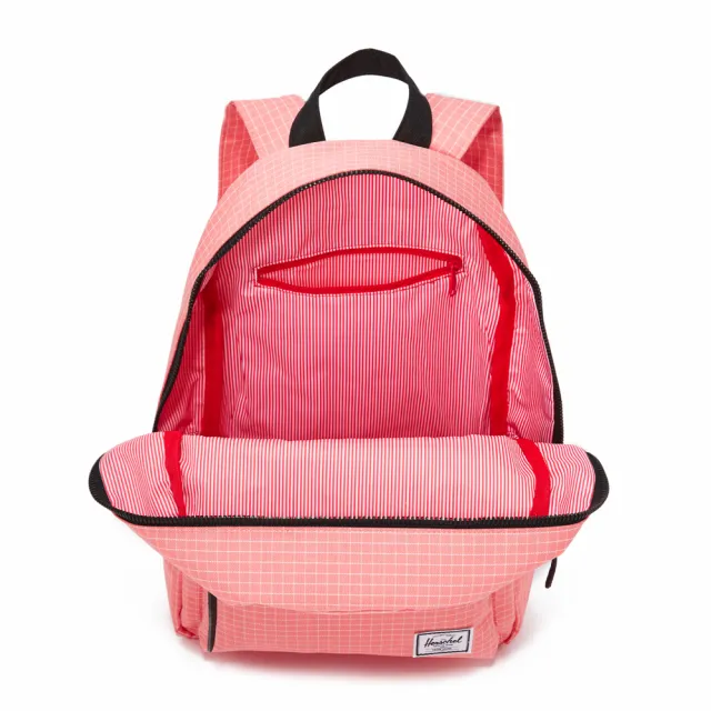 【Herschel】雙11 Grove XS 中型 粉色 白色格線 帆布 防潑水 金拉鍊 女生 背包 女包 小後背包  
