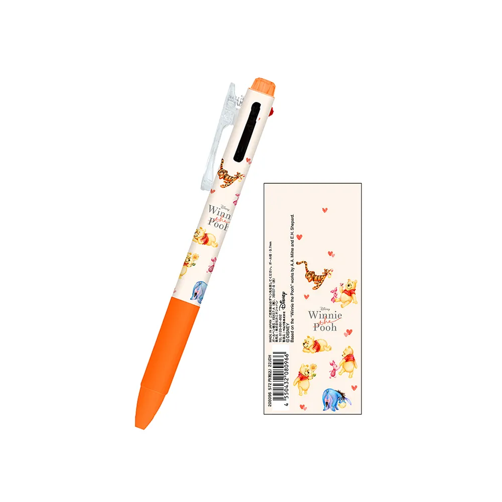 【Kamio】迪士尼Disney Pentel V Feel 雙色油性原子筆 0.7mm 小熊維尼 夥伴(文具雜貨)