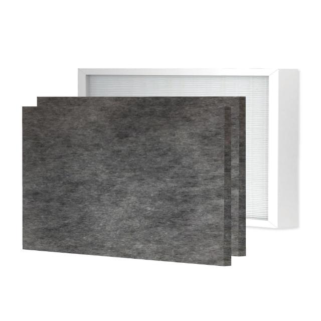 【Qlife 質森活】1+2組HEPA+異味吸附劑濾網(適用Honeywell HAP-16600-TWN)