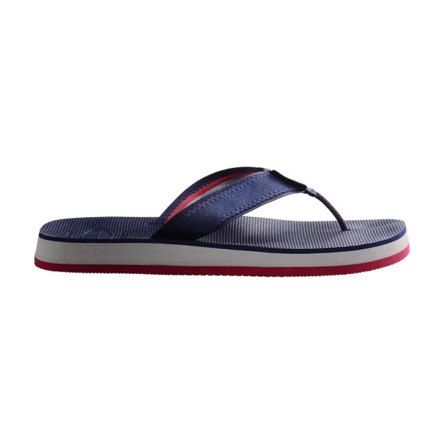 【havaianas 哈瓦仕】拖鞋 男鞋 夾腳拖 寬帶 皮革鞋帶 Urban Fusion II 藍 4147292-0555M(哈瓦士)