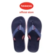 【havaianas 哈瓦仕】拖鞋 男鞋 夾腳拖 寬帶 皮革鞋帶 Urban Fusion II 藍 4147292-0555M(哈瓦士)