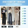 【charme】網紅爆款高腰百搭顯瘦休閒抽繩垂感直筒泡芙褲(網紅KOL梨形友善褲大尺碼)