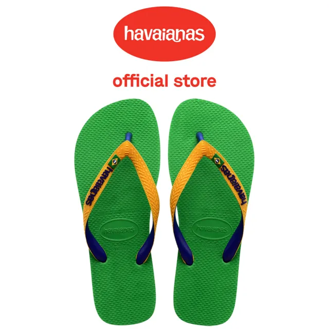 【havaianas 哈瓦仕】拖鞋 男鞋 女鞋 夾腳拖 雙色 國旗 Brasil Mix 綠黃 4123206-1985U(哈瓦士)