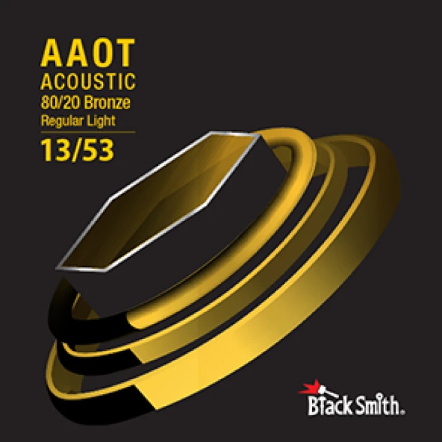 【BlackSmith】Black Smith AABR-1353 碳纖維 AAOT 厚包膜 黃銅 民謠吉他弦(原廠公司貨 商品保固有保障)