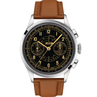 【TISSOT 天梭 官方授權】TELEMETER 1938 復刻計時機械腕錶(T1424621605200)