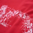 【5th STREET】中性款機械圖騰袋花短袖T恤-紅色