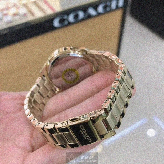 【COACH】COACH蔻馳女錶型號CH00136(糖豆錶面彩色錶殼金色精鋼錶帶款)