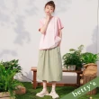 【betty’s 貝蒂思】鬆緊腰口袋繡花長裙(綠色)