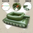 【寶盒百貨】兒童專用 水上對戰 坦克車 水上坐騎 充氣噴水戰車造型(充氣泳圈 戶外戲水玩具)