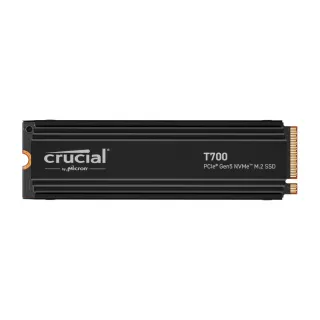 【Crucial 美光】T700 1TB M.2 2280 PCIe 5.0 ssd固態硬碟 (CT1000T700SSD5) 讀 11700M/寫 9500M *含散熱片