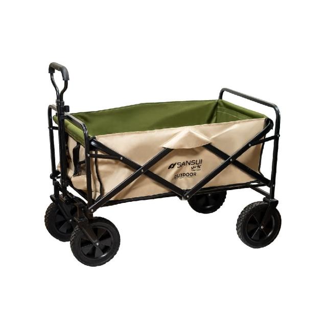 【SANSUI 山水】多用途戶外露營推車 折疊推車 行李車 露營 拖車 寵物推車(SC-PC08)