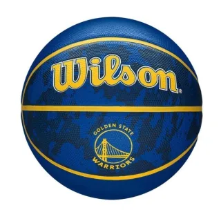 【WILSON】NBA Team Tiedye 籃球 7號 隊徽系列 勇士 室外 藍(WTB1500XBGOL)