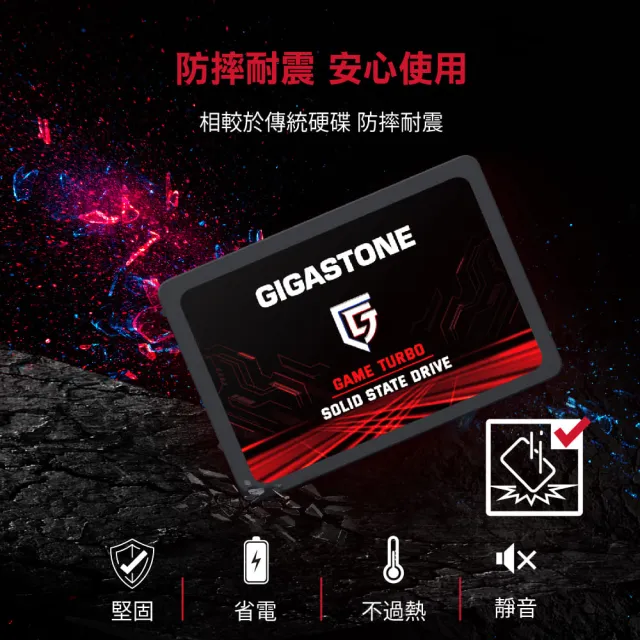 【GIGASTONE 立達】Game Turbo SSD 1TB SATA III 2.5吋固態硬碟(最高讀取速度560MB/s)