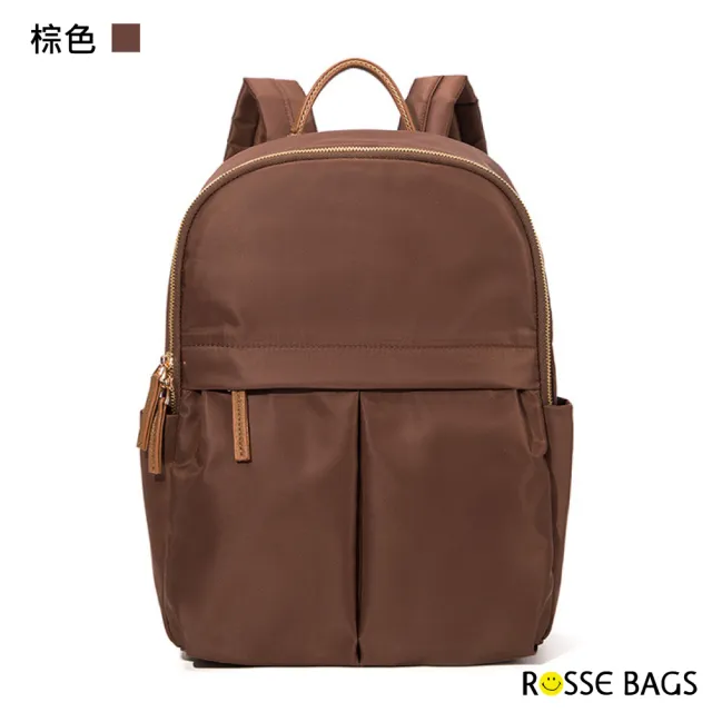 【Rosse Bags】輕便旅行通勤兼用電腦包(現+預  米色／黑色／灰色／棕色)