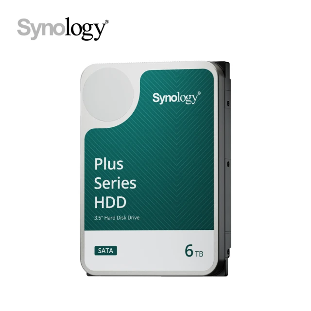 【Synology 群暉科技】PLUS系列 6TB 3.5吋 5400轉 256MB NAS 內接硬碟(HAT3300-6T)