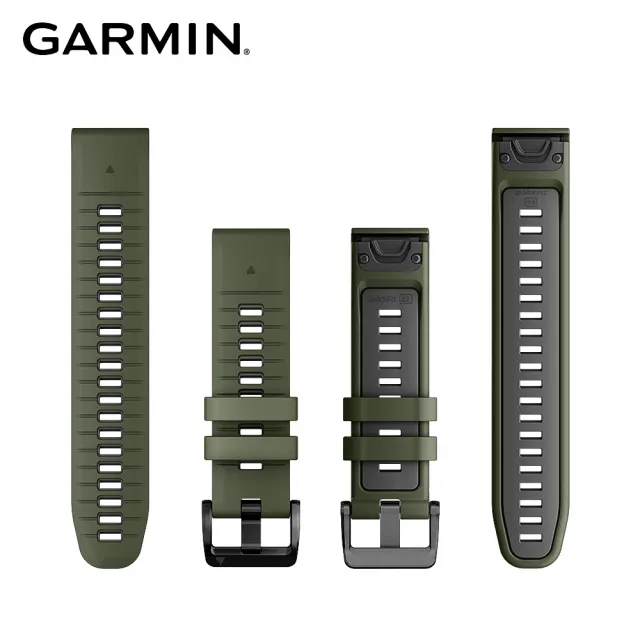 【GARMIN】QuickFit 22mm 雙色矽膠錶帶