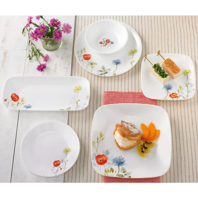 【CorelleBrands 康寧餐具】花漾彩繪12吋腰子盤(611)