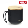 【MILA】不鏽鋼濾杯加竹蓋刻度露營杯組合(有效隔熱與保溫)