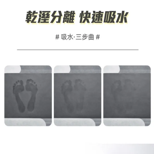 【Zhuyin】吸水防油硅藻土廚房軟墊 買大送小套裝(軟式珪藻土 吸水踏墊 防滑地墊 吸水踏墊)
