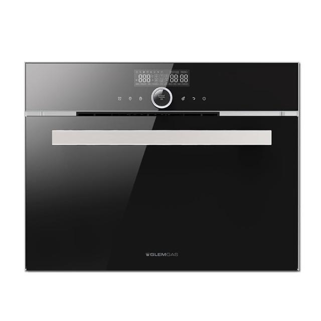 【KIDEA奇玓】Glem Gas 嵌入式32L全功能蒸氣烤箱 10種功能 兒童鎖 LCD顯示 預約功能 蒸烤箱(GSO1000-黑色)