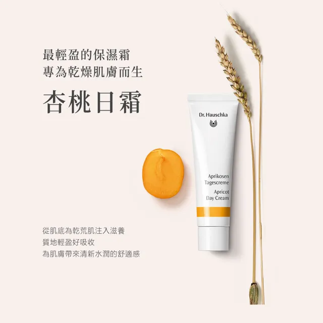 【Dr. Hauschka 德國世家】杏桃日霜[乾燥缺水肌]30ml(Dr.hauschka/德國/有機/保養/草本/甘露)