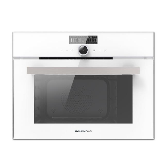 【KIDEA奇玓】Glem Gas 嵌入式32L全功能蒸氣烤箱 10種功能 兒童鎖 LCD顯示 預約功能 蒸烤箱(GSO1000-白色)