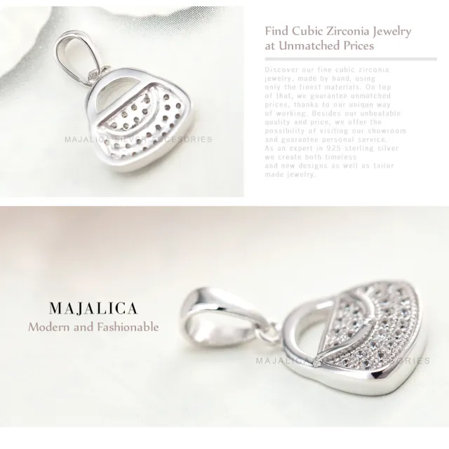 【Majalica】純銀項鍊.包包造型.新年禮物(銀色款)