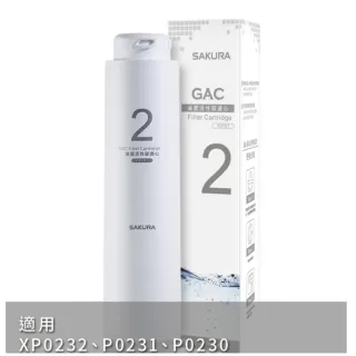 【SAKURA 櫻花】後置活性碳第2道適用P0230/P0231濾心(F0151)