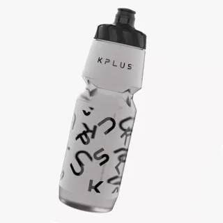 【KPLUS】ARTIST字母款經典騎行/自行車水壺-800ml-透明灰