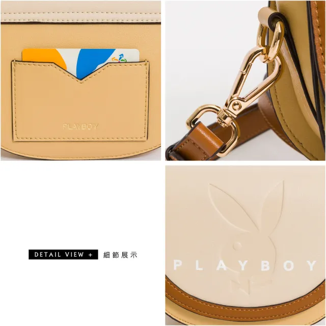 【PLAYBOY】翻蓋斜背包 Retro sweetheart系列(黃色)