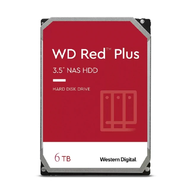 【WD 威騰】紅標 Plus 6TB 3.5吋 5400轉 256MB NAS 內接硬碟(WD60EFPX/組合用)