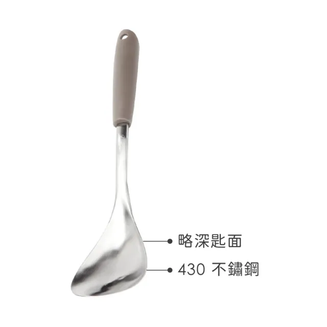 【Luigi Ferrero】歐洲 Norsk不鏽鋼料理匙 摩卡 / 攪拌匙 攪拌杓 料理杓