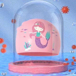 【SWIMFLOW】兒童矽膠泳帽 多款可選(泳帽 矽膠 戲水 游泳 玩水 兒童 游泳用品)