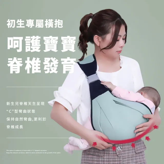 【抱娃神器】網狀透氣前抱式嬰兒背帶(新生兒可用 揹巾 揹帶 兒童背帶 斜挎背帶 前抱背帶)