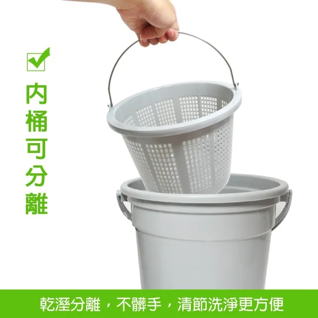 【金德恩】12公升 廚餘回收桶 一組(12L 菜渣廚餘回收桶 廚餘桶 廚房收納桶)