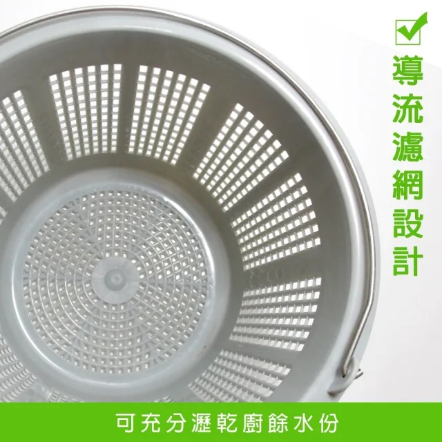【金德恩】12公升 廚餘回收桶 一組(12L 菜渣廚餘回收桶 廚餘桶 廚房收納桶)
