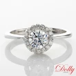 【DOLLY】0.50克拉 14K金求婚戒完美車工鑽石戒指(013)