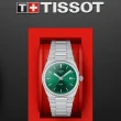 【TISSOT 天梭 官方授權】PRX 40 205 復古風酒桶型時尚腕錶35mm 母親節 禮物(T1372101108100)